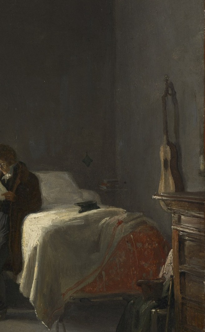 The unmade bed signals bohemian studio life , informality and creative disorder rather than bourgeois propriety, a candid confession of daily reality.