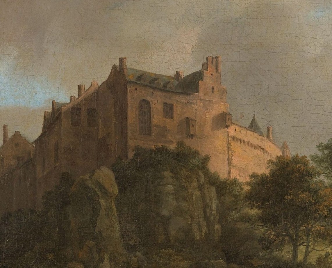 This castle, painted around 1650, is Bentheim Castle.