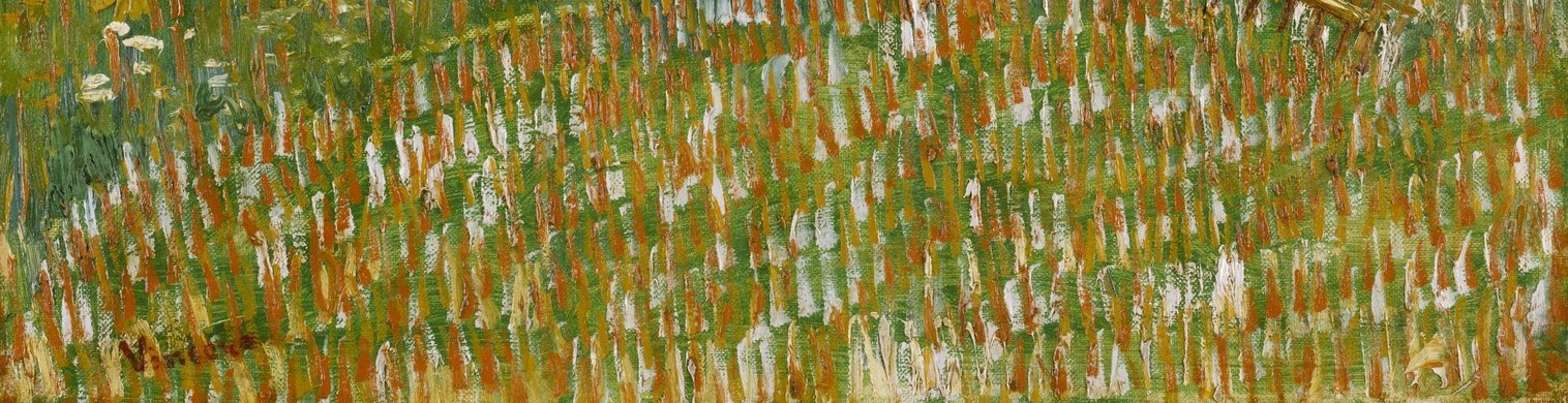 Van Gogh applied paint in vigorous, tactile layers.
