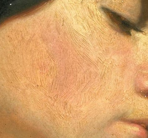 His use of light makes the pearl earring glow.
