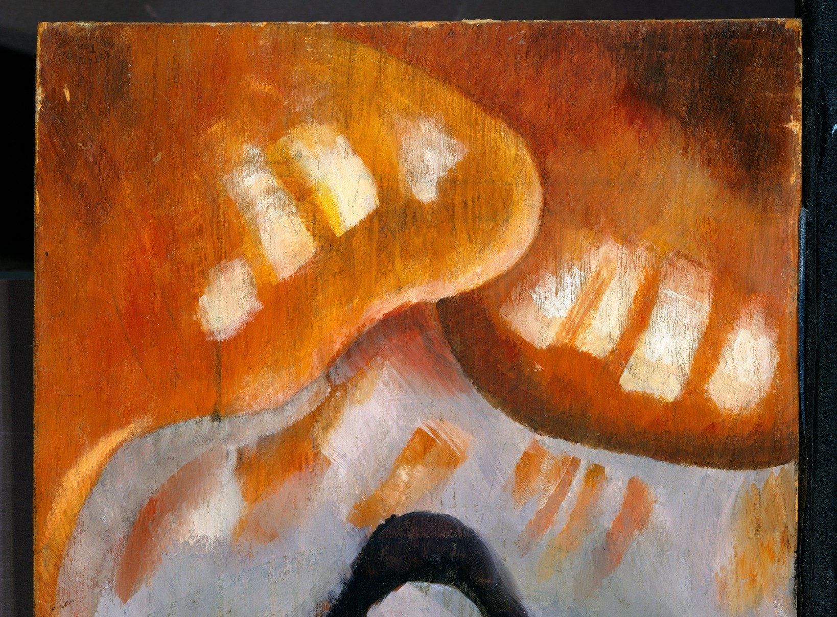 He used thick, visible brushstrokes to build the light.