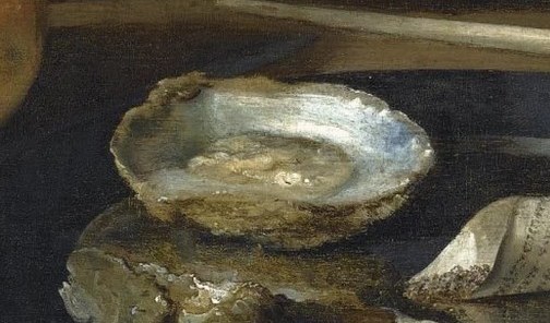 And the delicate shimmer inside these oyster shells.