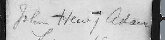 This is the sitter's name, providing a direct identification and historical context for the portrait.