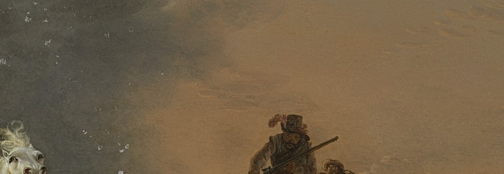 Smoke and dust fill the air.