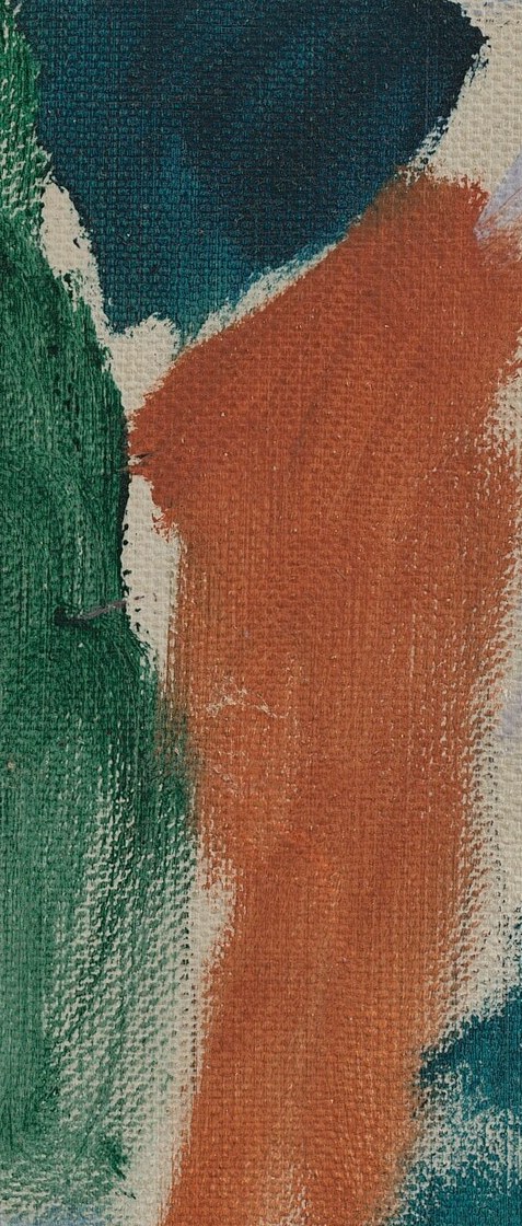 This unexpected splash of warm color adds a dynamic element and visual interest to the otherwise cool palette.