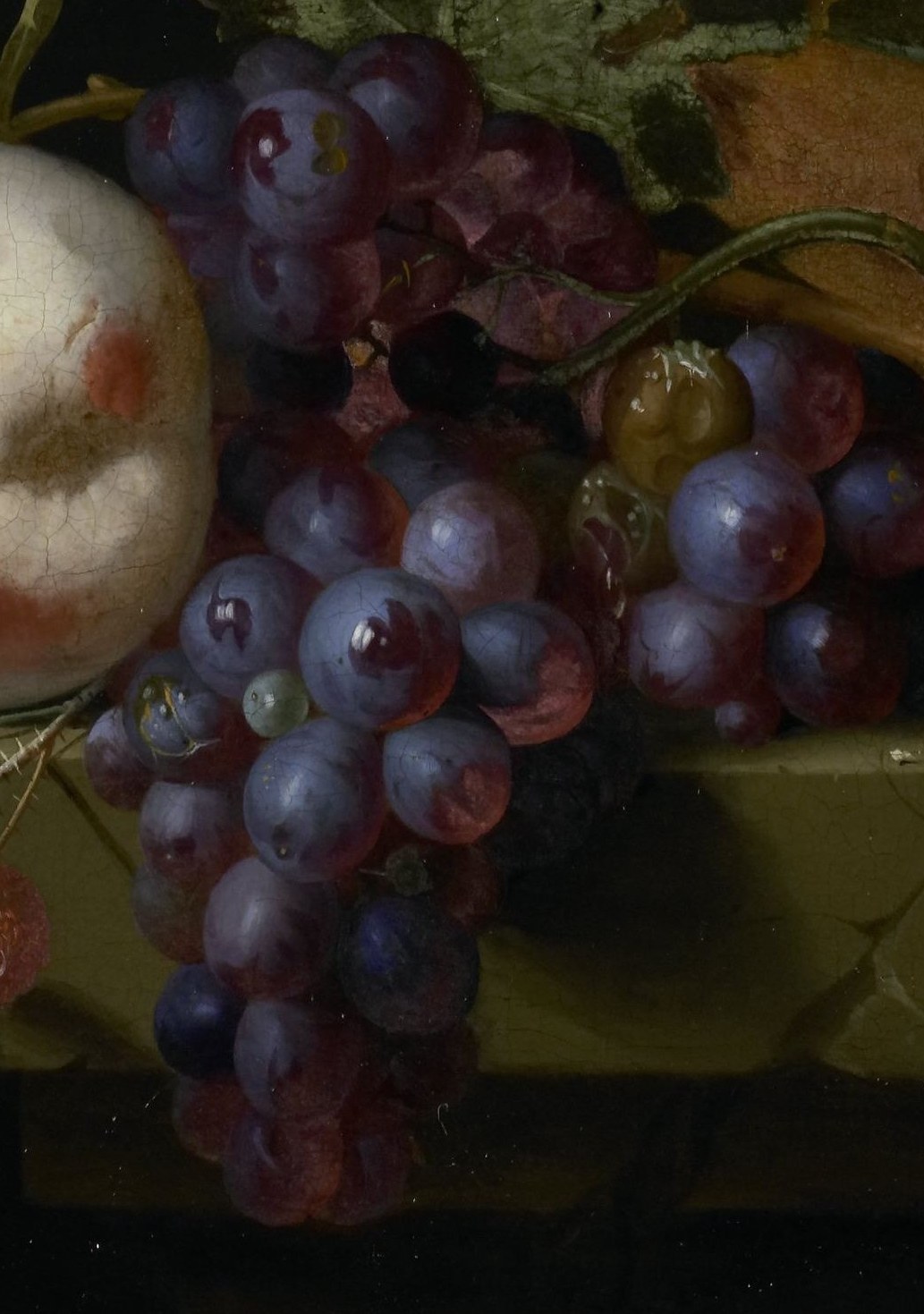 He was known for modest arrangements, like these grapes.