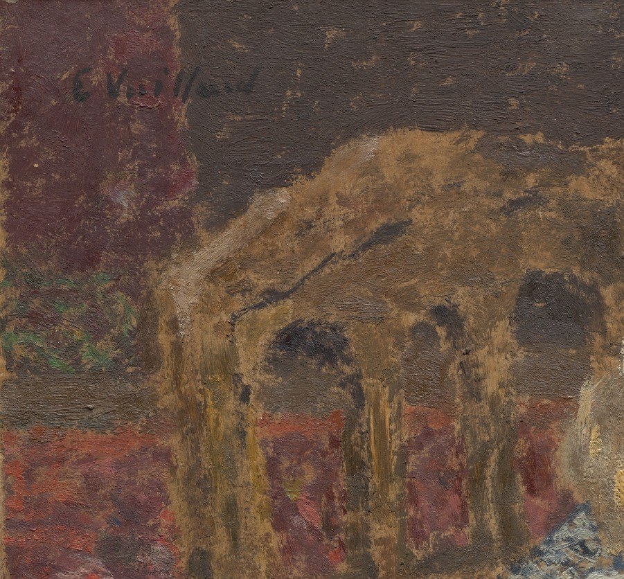His brushstrokes make flat surfaces feel deeply textured.