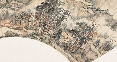 The detailed depiction of the branches and sparse foliage suggests the passage of time and the resilience of nature, adding a touch of melancholy.