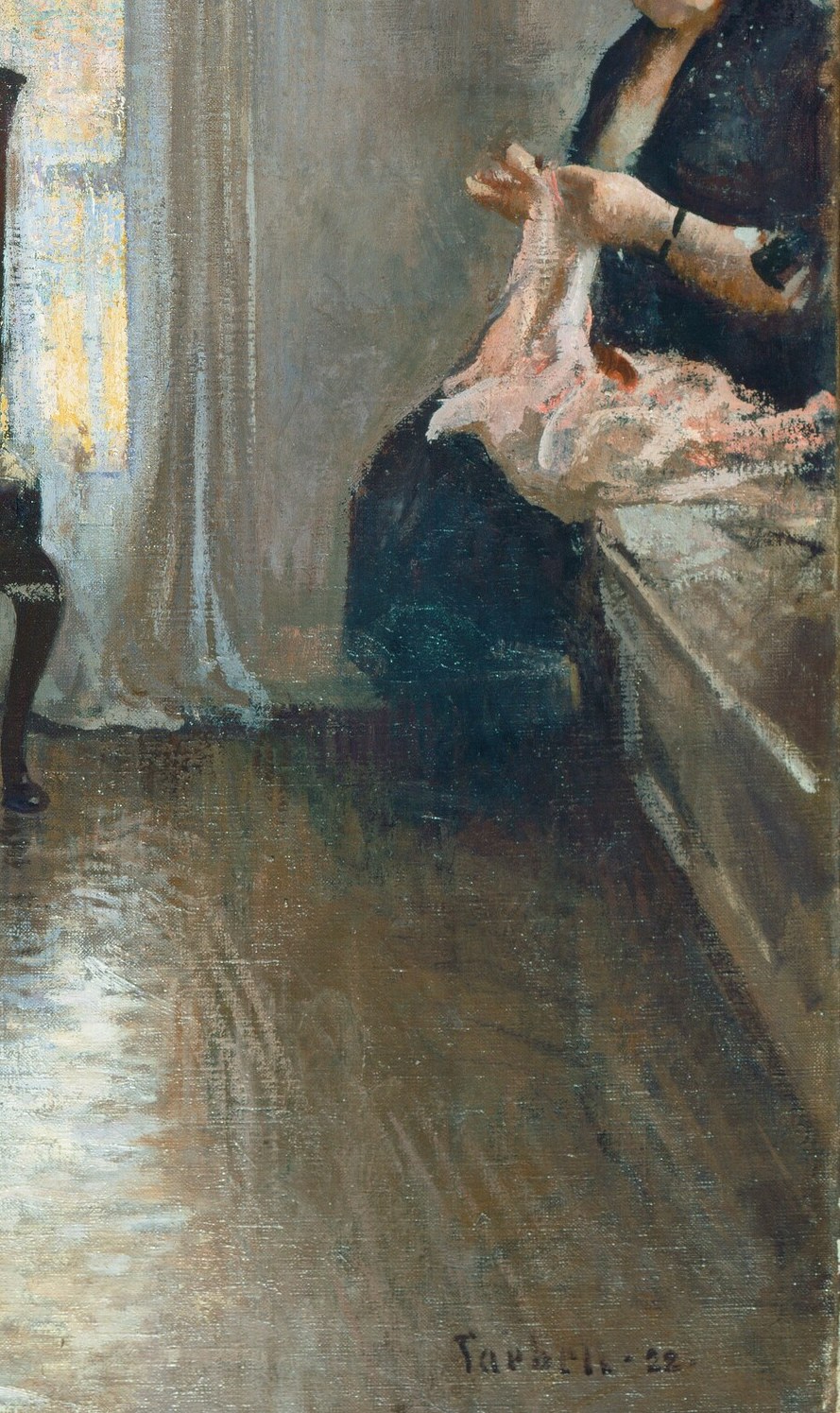 His pictures of refined New England interiors defined the Boston School.