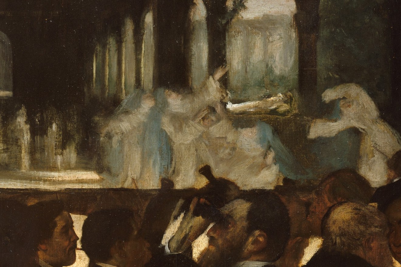 On stage, nuns rise from their graves.
