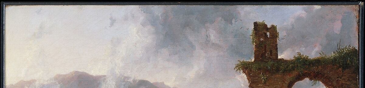 Thomas Cole painted this Italian dawn in 1832.