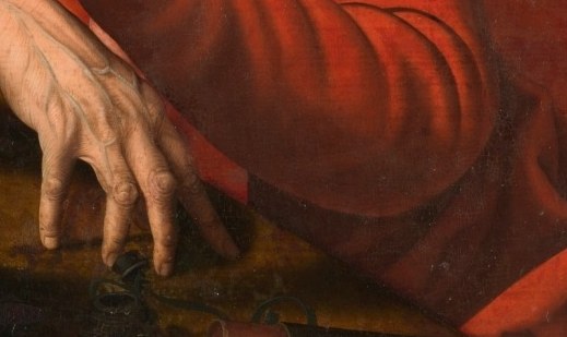 The artist used dramatic light and shadow on these details.