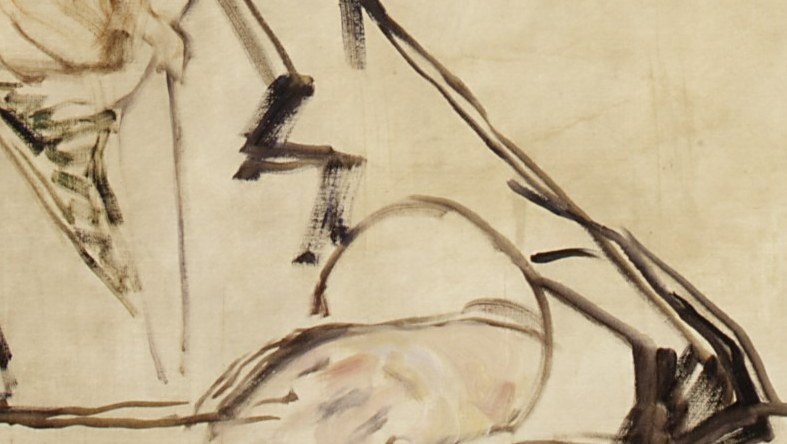 The relaxed pose of the arm suggests informality and comfort in the setting.