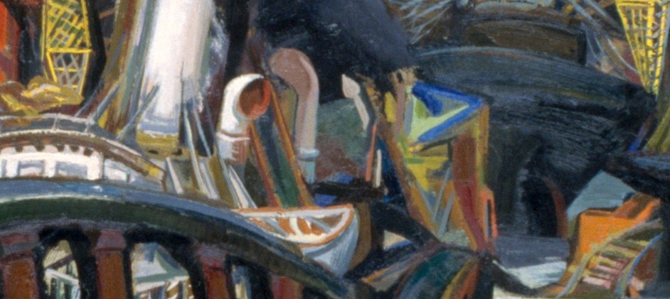 Notice the thick impasto, paint slapped onto the canvas.