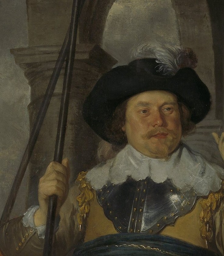 Captain Albert Bas looks directly at us, with purpose.