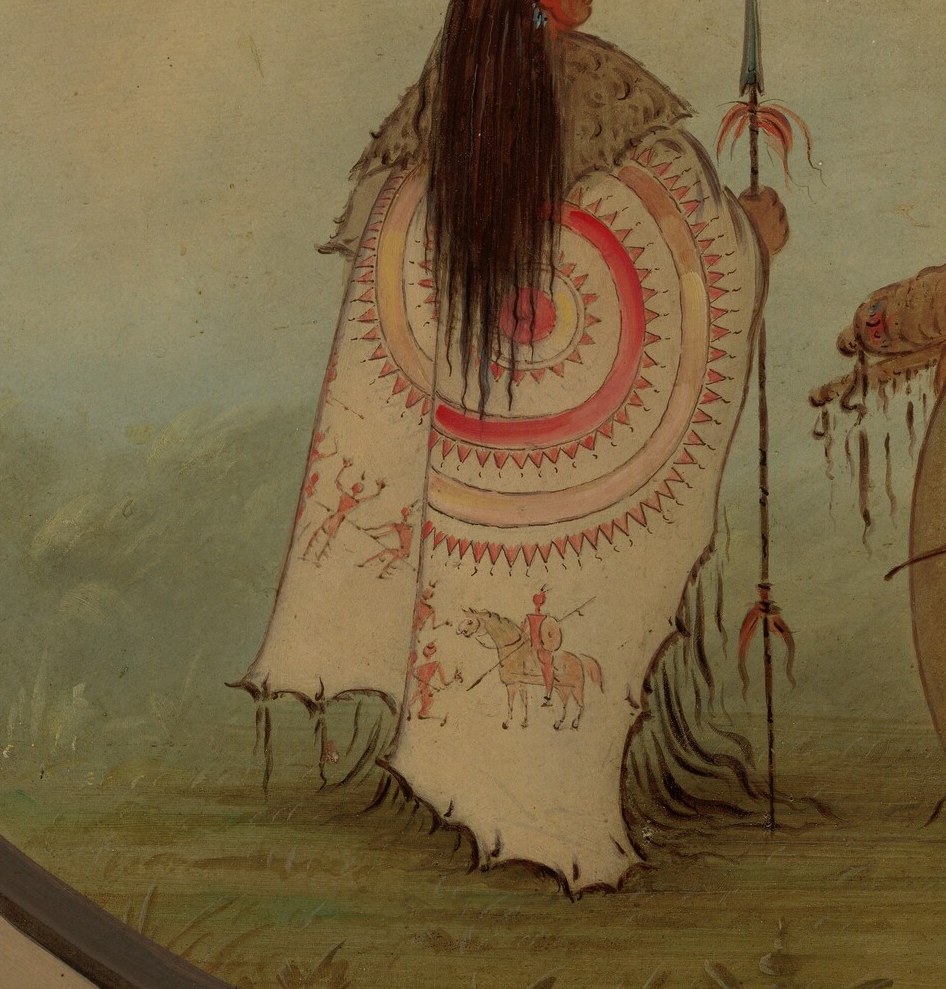 Now the robe. Those geometric animals are a family history.
