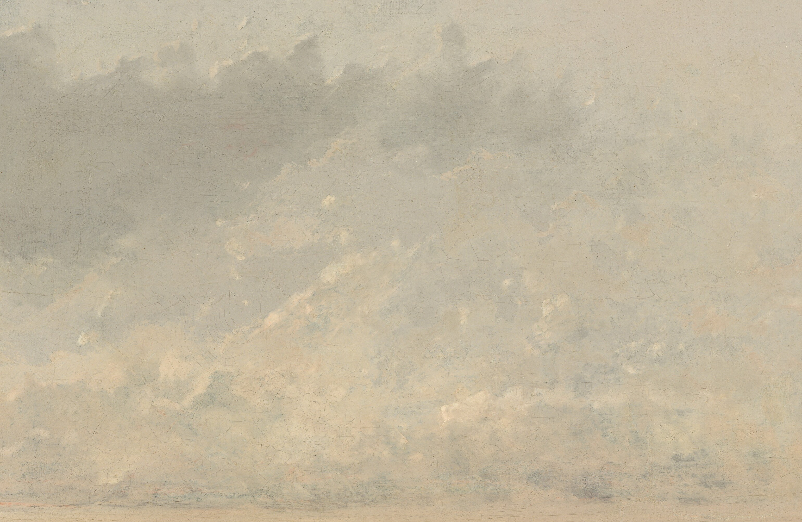 His brushstrokes reveal the painter's hand and the paint itself.