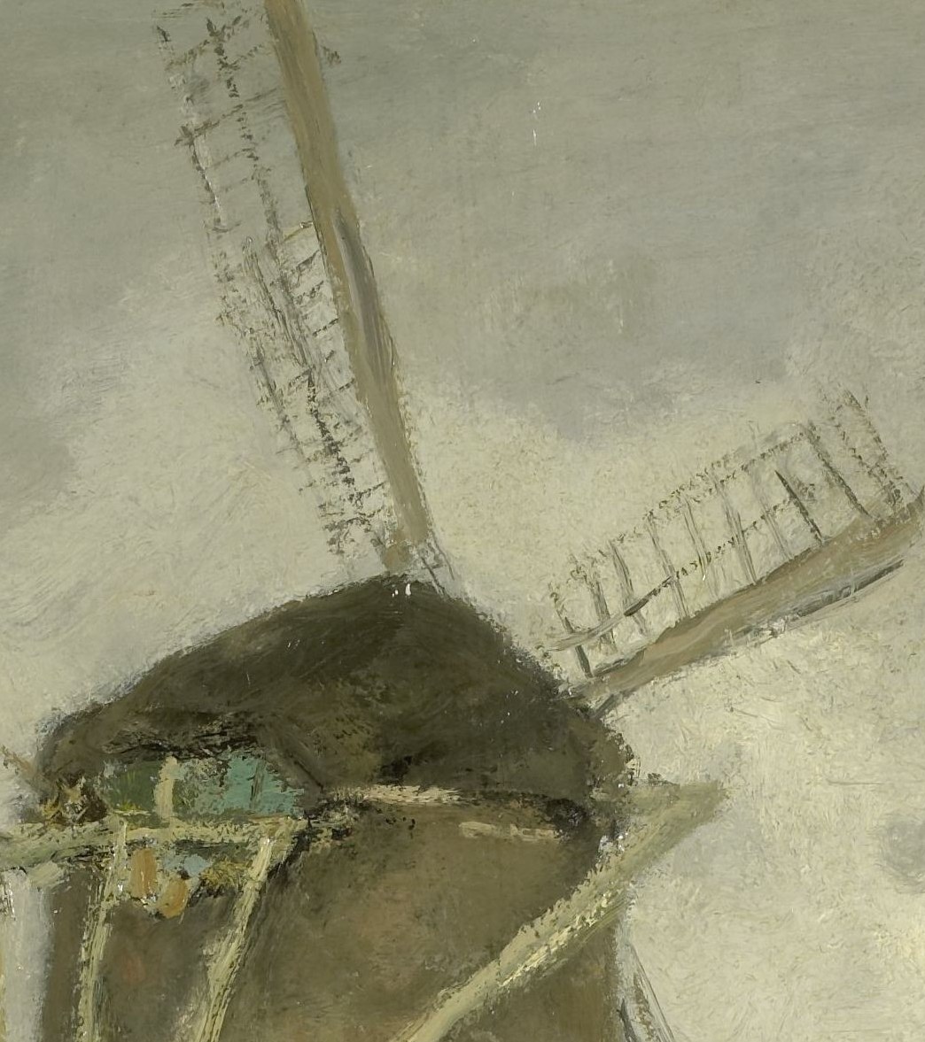 The frayed edges and angled position convey a sense of movement or stillness, depending on interpretation.