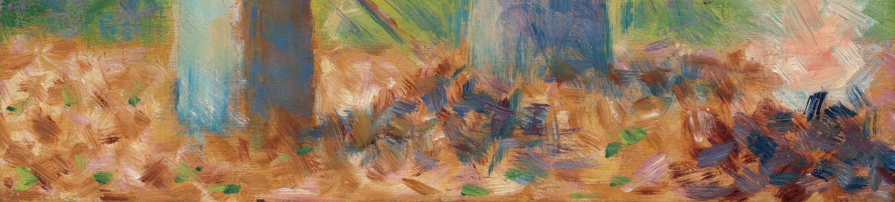 The heat of the hay is already breaking into separate flecks of orange and ochre.