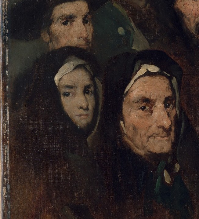 She reads as the conscience of the whole group.