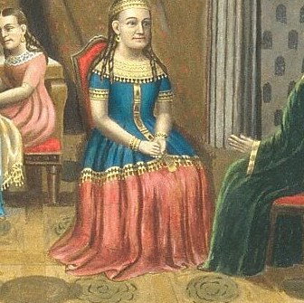 The vibrant colors and patterns make the ancient story feel new.