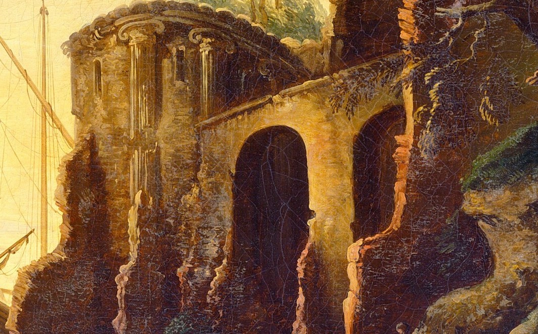 Yet, its luminous sky and ancient archway were clearly masterful.