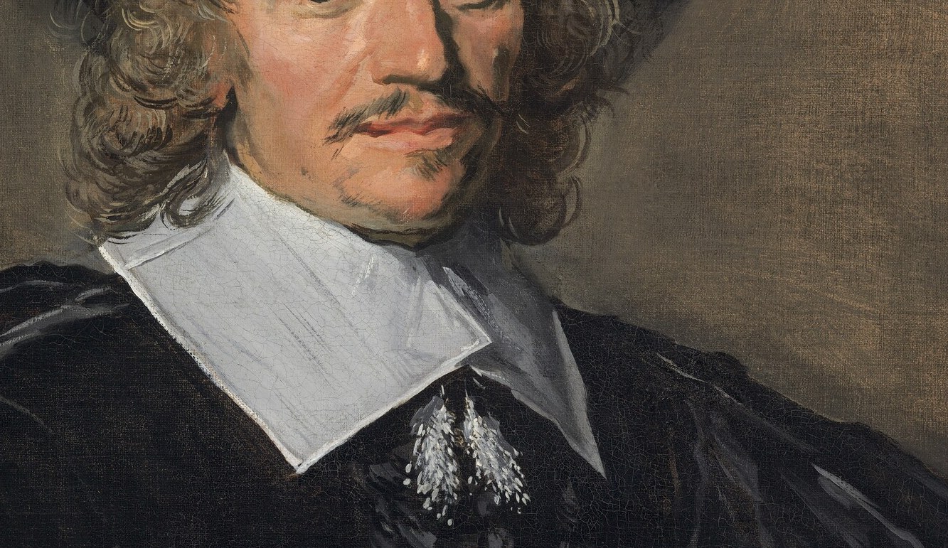 His starched collar of fine linen marked social status.
