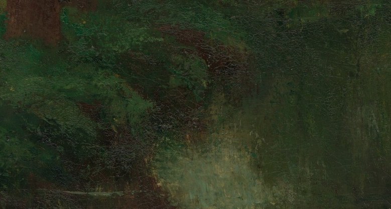 This is realism: paint as physical fact, not illusion.