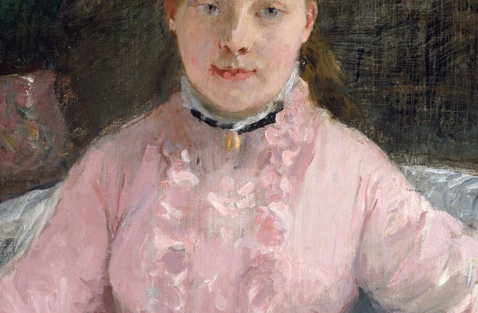 This is a portrait of a pink dress.