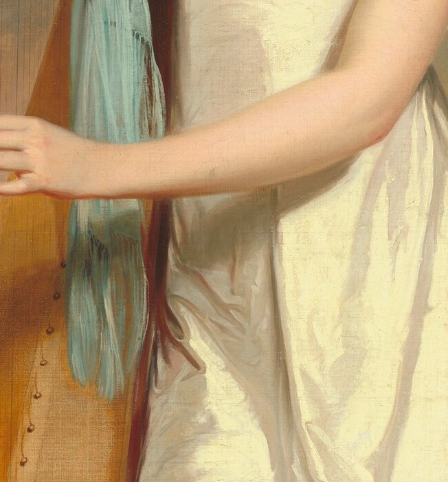 Harp strings were made of gut and would snap in a Baltimore summer.