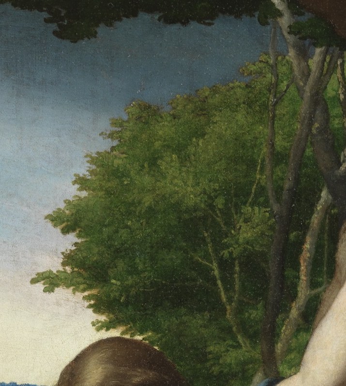 The Latin command gives the painting its name: Do not touch me.