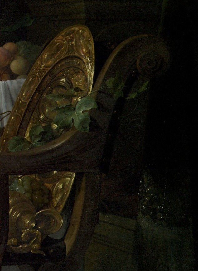 The chair's presence implies a human who has just risen or is about to sit , a ghost of social ritual that makes the feast feel inhabited rather than merely arranged.