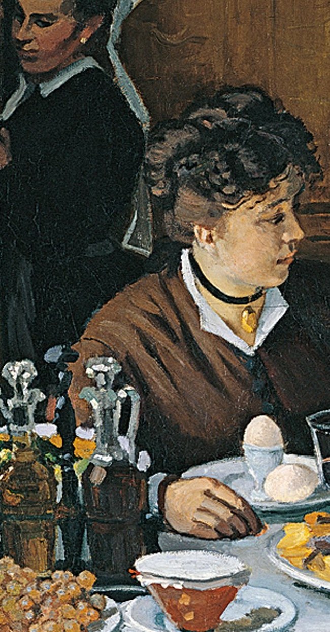 It shows Monet's partner, Camille, and their young son, Jean.