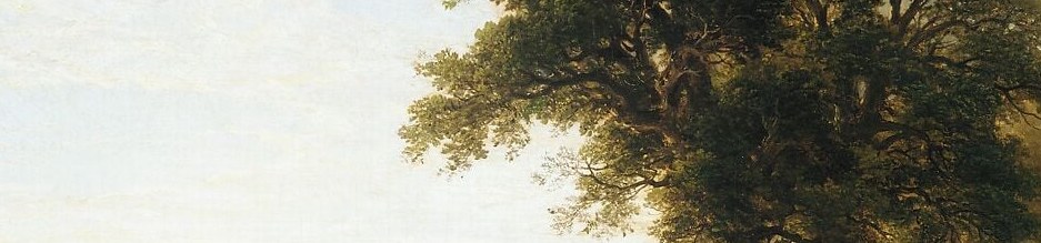 Durand's atmospheric perspective at its most English , the blue-grey recession is the emotional exhale of the painting; a viewer feels distance as much as sees it.