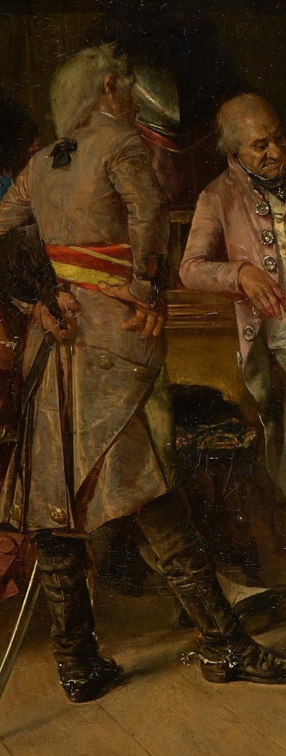 The painter was known for his detailed historical scenes.