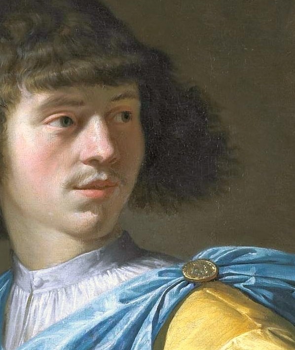 He was painted by Peter Danckerts de Rij, a Dutch Golden Age artist.