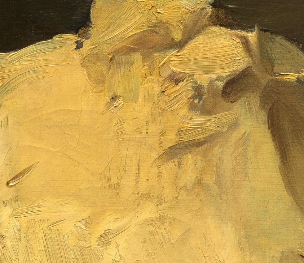 But this is pure oil paint, laid down nearly 150 years ago.