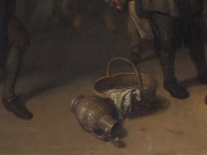 A broken pipe, a spilled basket: lost work time made solid.