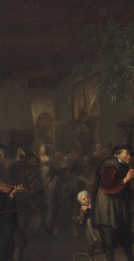 At the center, a couple dances without a care.