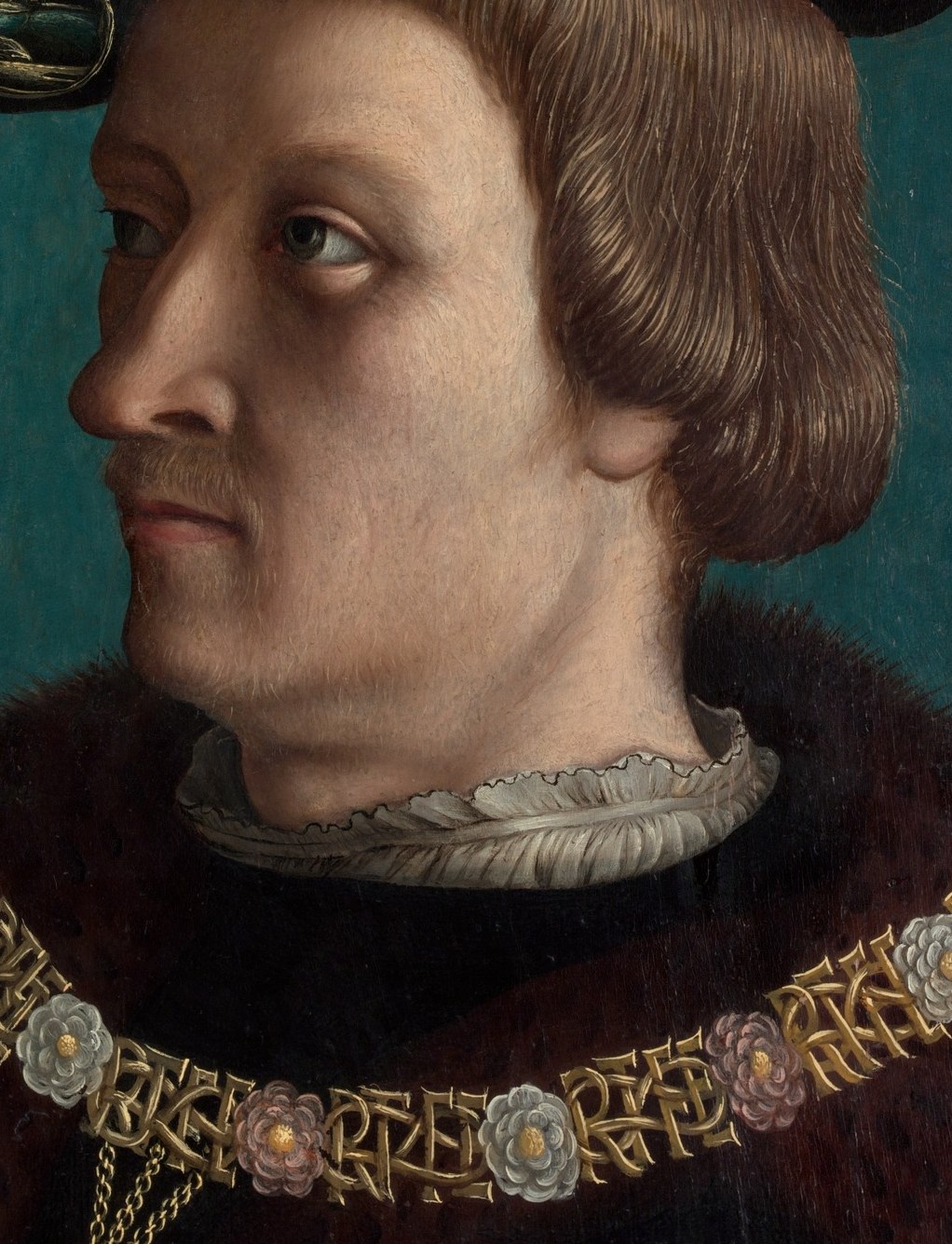 The direct profile view emphasizes the sitter's features and the dignity of his pose.