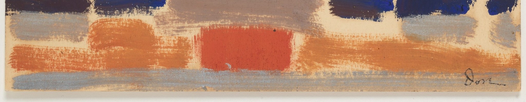 His loose, uneven brushwork created a spontaneous quality.