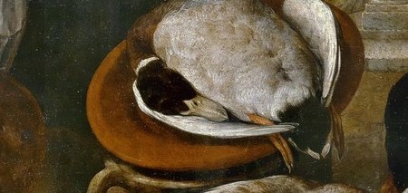 Even the cooked birds glisten.