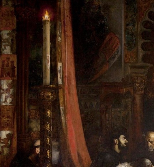 Look at the orante lectern.