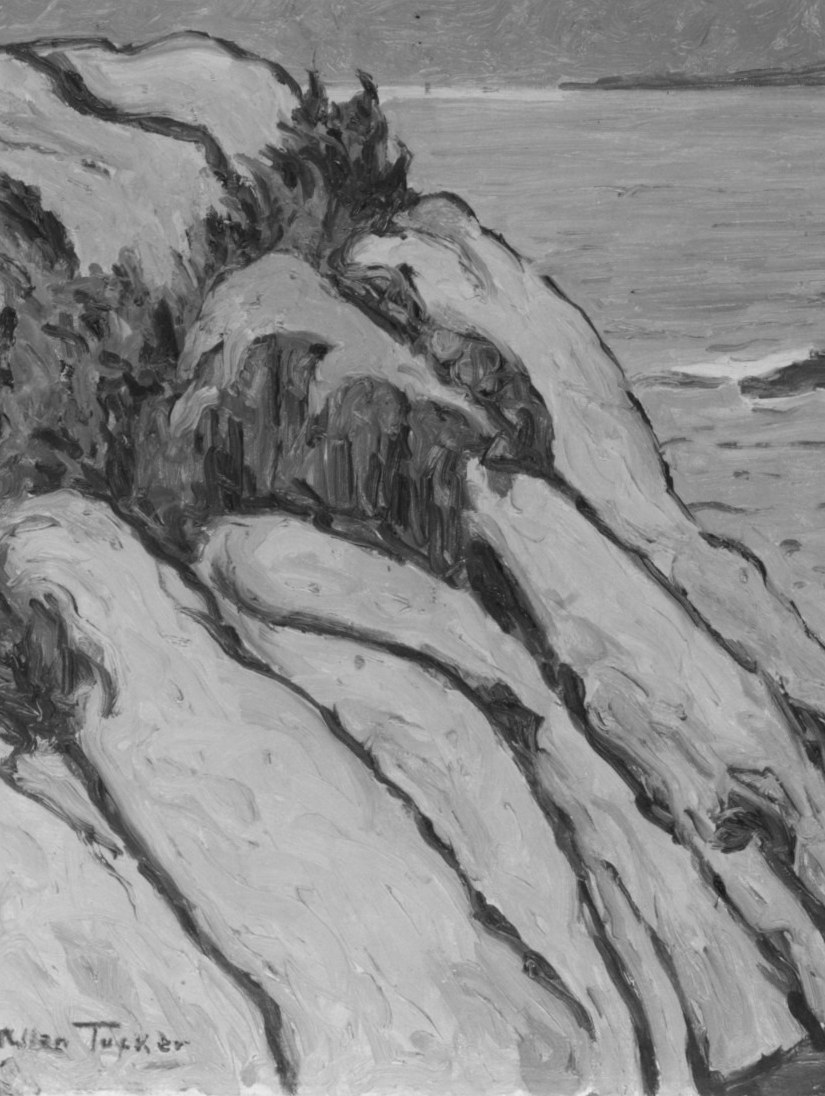 Thick paint suggests nature's raw power.