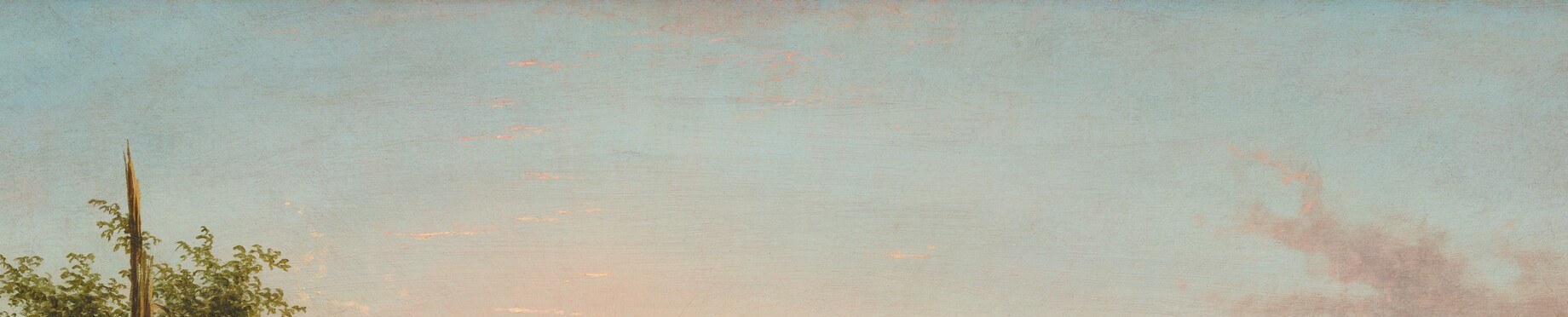 The color transition encodes the exact physics of civil twilight , warm near the horizon, cooling toward zenith , making the hour legible without a clock.