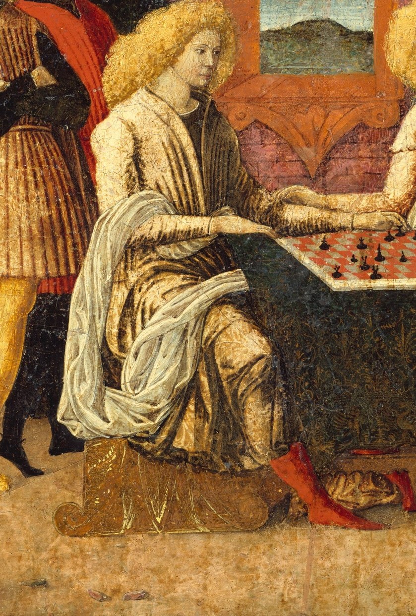 Notice how absorbed the players are, especially her.