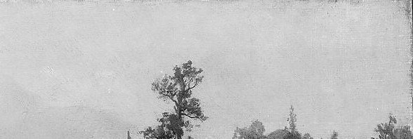 Chaos gives way to calm. It always does, in a Bierstadt painting.