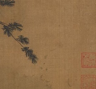 He used vast unpainted spaces to suggest expansive landscapes.