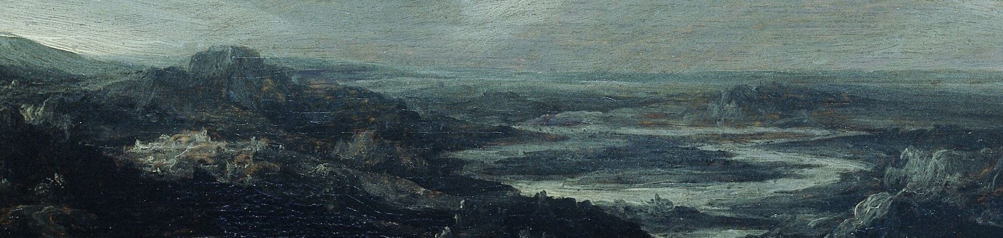 Atmospheric perspective creates a sense of immense distance and scale.