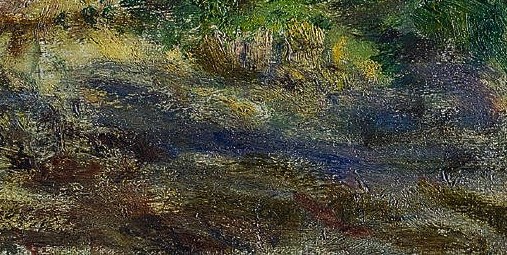 He used loose, visible brushwork, typical of Impressionism.